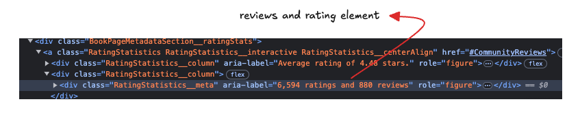 Rating and Reviews element